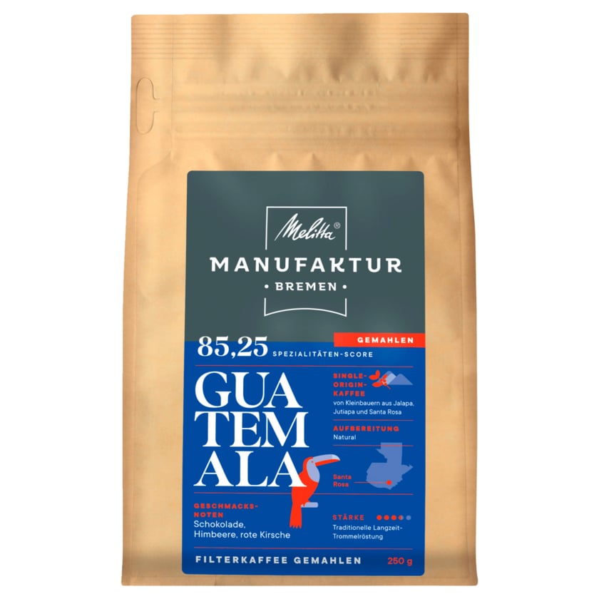 Melitta Manufaktur-Kaffee Guatemala Filterkaffee gemahlen 250g